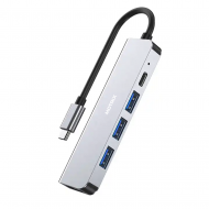 Hub adaptor Motrix USB Type-C la 1xHDMI 4k@30Hz, 3xUSB-3.0, 1xPower delivery port