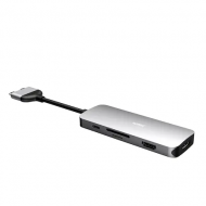 Hub adaptor Motrix® dual Thunderbolt 3 la 2 x HDMI extended display+ 3 x USB3.0 + SD + Micro SD + Power Delivery 3.0