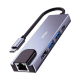 Hub adaptor Motrix USB Type-C la 1xHDMI 4k@30Hz, 1xUSB3.0, 1xUSB2.0, 1xGigabit Ethernet, 1xPower delivery port