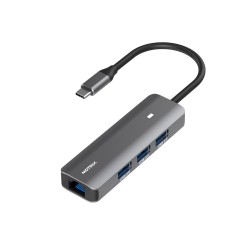 Hub adaptor Motrix® USB Type-C la 3xUSB 3.0, 1xRJ45 Gigabit Ethernet