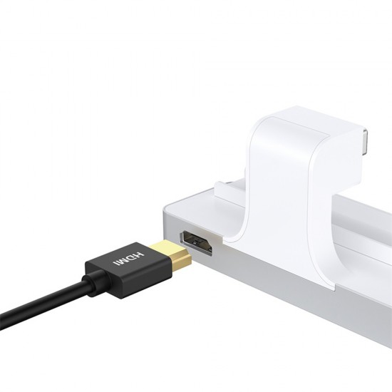 Hub adaptor Motrix® Dual Thunderbolt la 1xHDMI 4K, 2xUSB 3.0, 1xMicro SD, 1xSD card reader, 2xUSB Type-C pentru iMac 2021