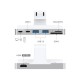 Hub adaptor Motrix® Dual Thunderbolt la 1xHDMI 4K, 2xUSB 3.0, 1xMicro SD, 1xSD card reader, 2xUSB Type-C pentru iMac 2021