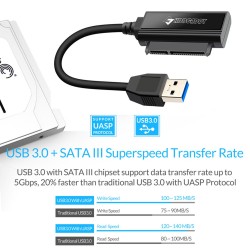 Cablu adaptor USB3.0 SATA HDD/ SSD 2,5"