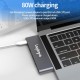 Hub USB 3.0 MacHub Laptopia® Type-C Thunderbolt TF/SD/Micro Card Reader HDMI 4K pentru MacBook Pro, MacBook Air, husa piele naturala